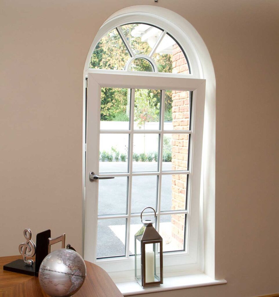 white upvc window installed in a tilt and turn style window