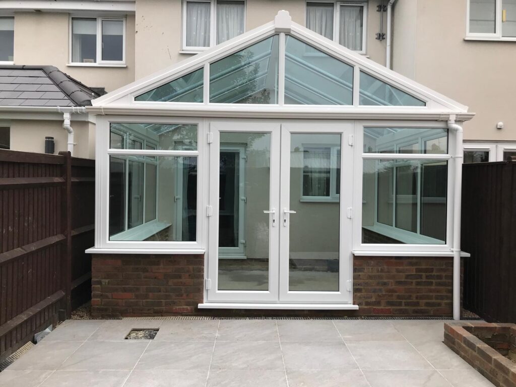 Victorian Conservatories installed with a glass roof