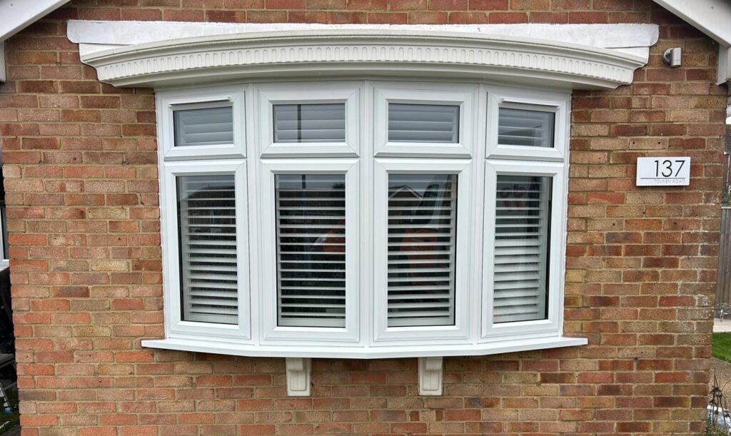 bow and bay upvc window install