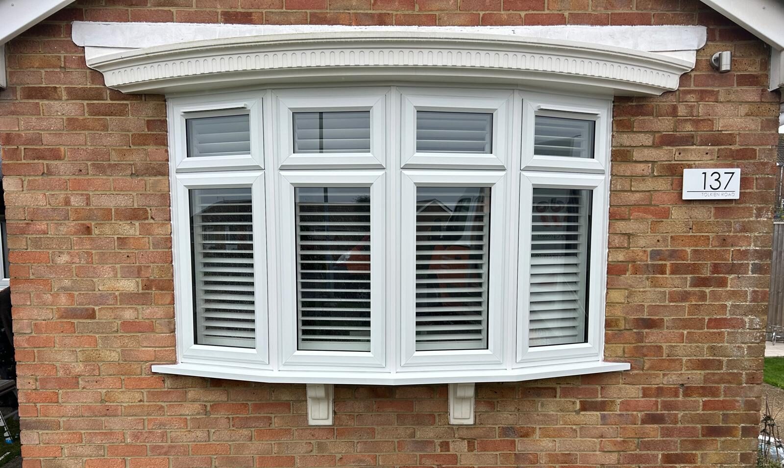 bow and bay upvc window install
