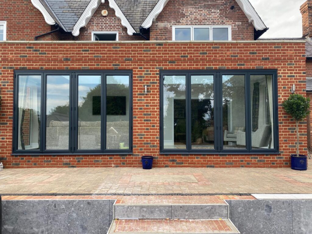 double aluminium bifold doors