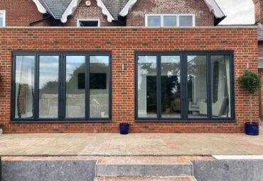 double aluminium bifold doors