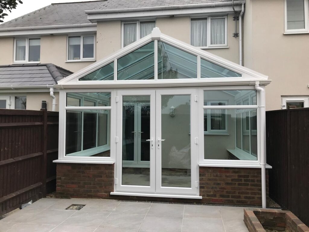 new glass roof conservatory installed in brighton