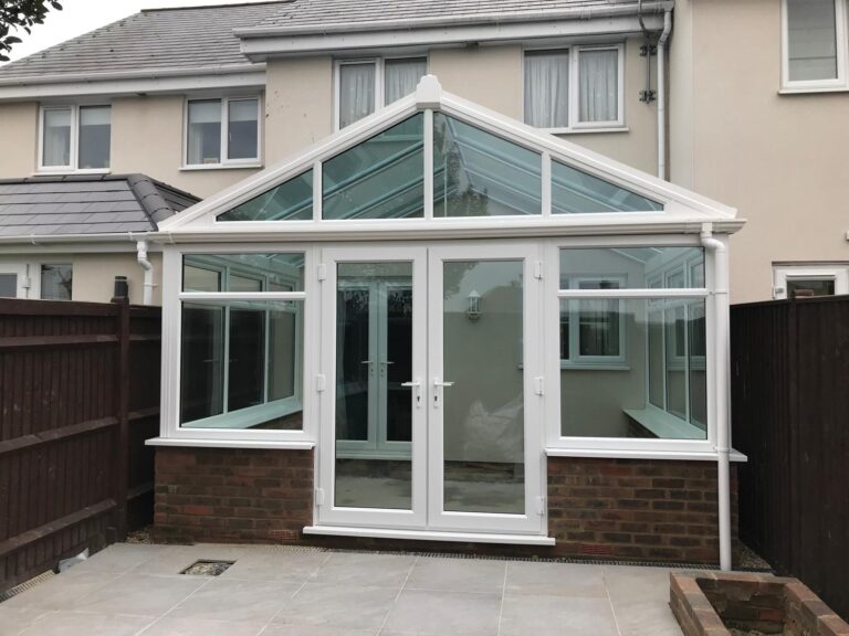 new glass roof conservatory installed in brighton