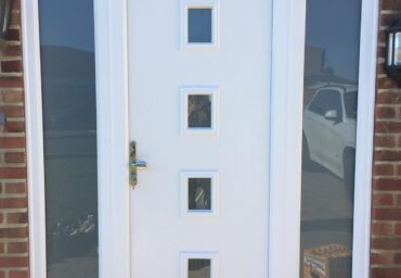 New white composite door installed