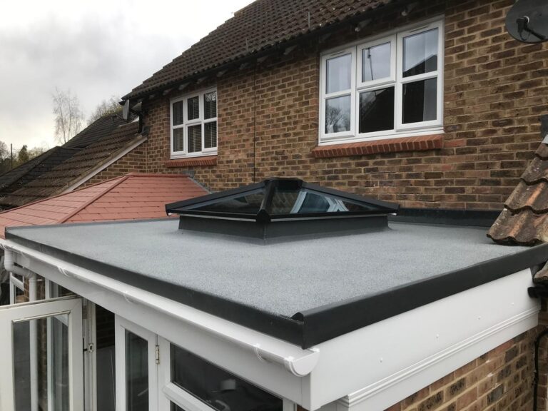 orangery roof with a glass roof lantern