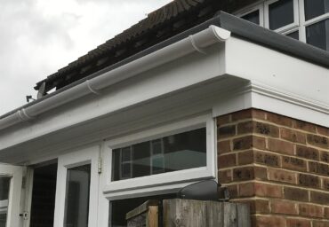 roofline with guttering and fascia