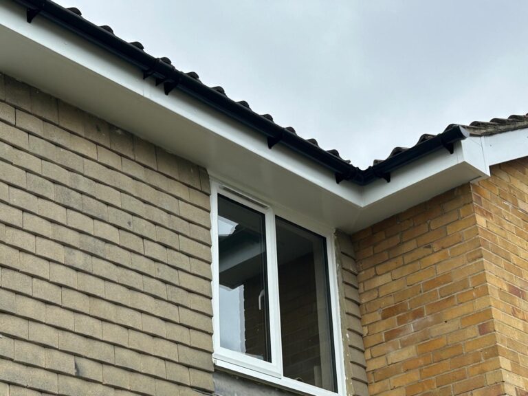 new roofline installation in polegate with guttering and fasica and soffit