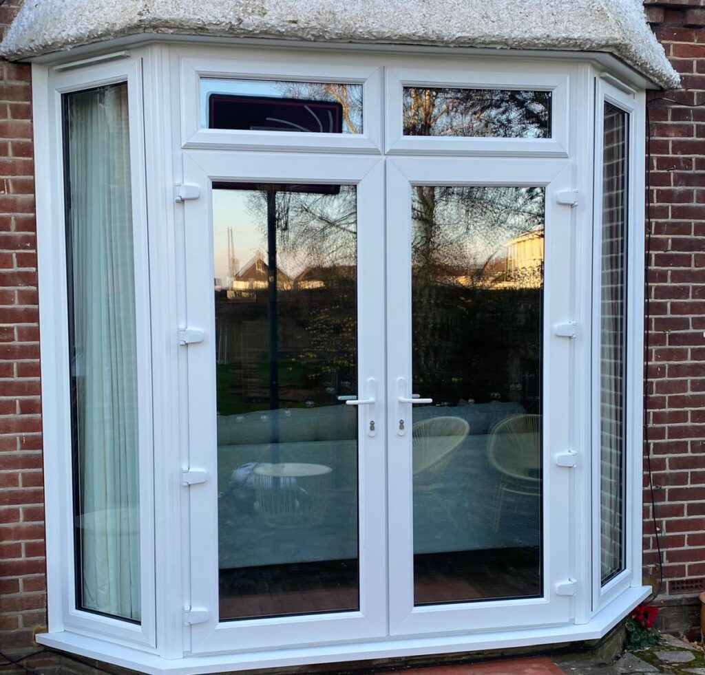 new upvc french doors installed