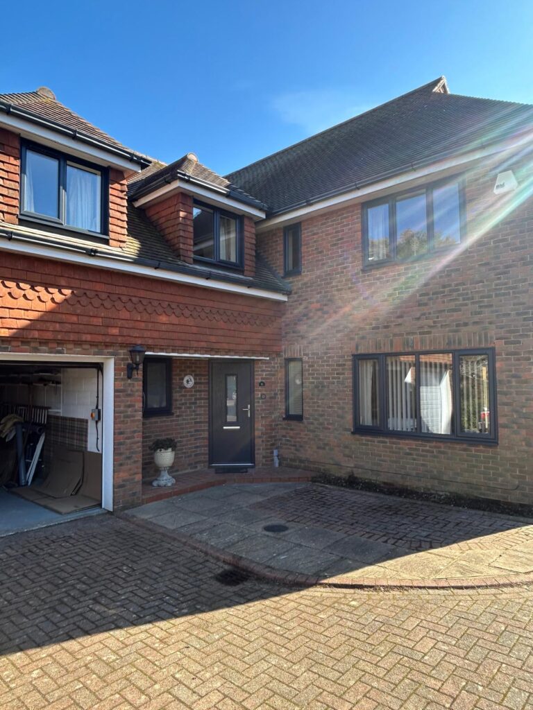 Anthracite out and white in upvc windows