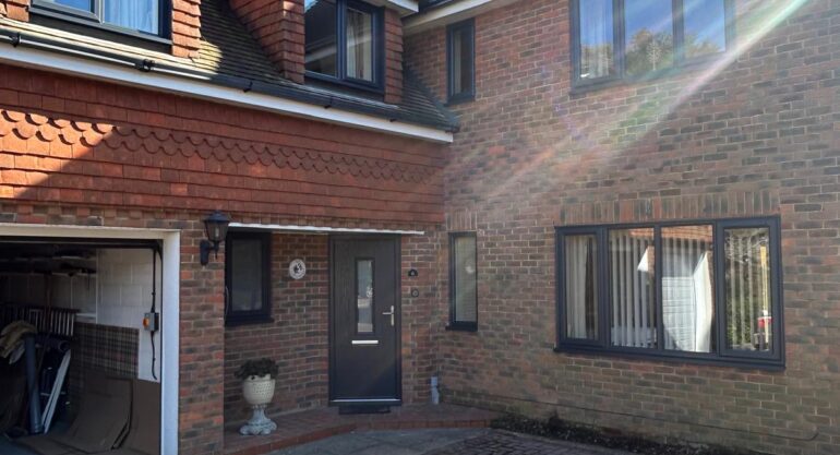 uPVC Anthracite Out, White In Windows & Composite Door