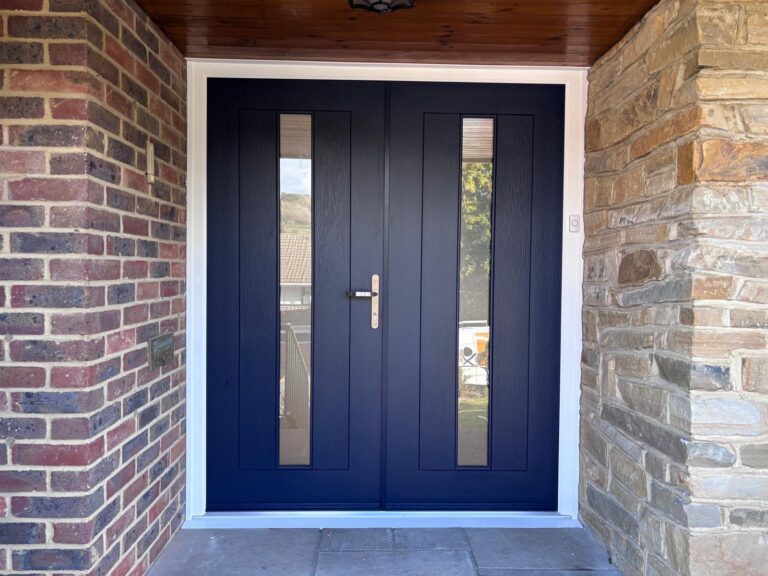High-security Rock Composite Door with reinforced frame and multi-point locking system.